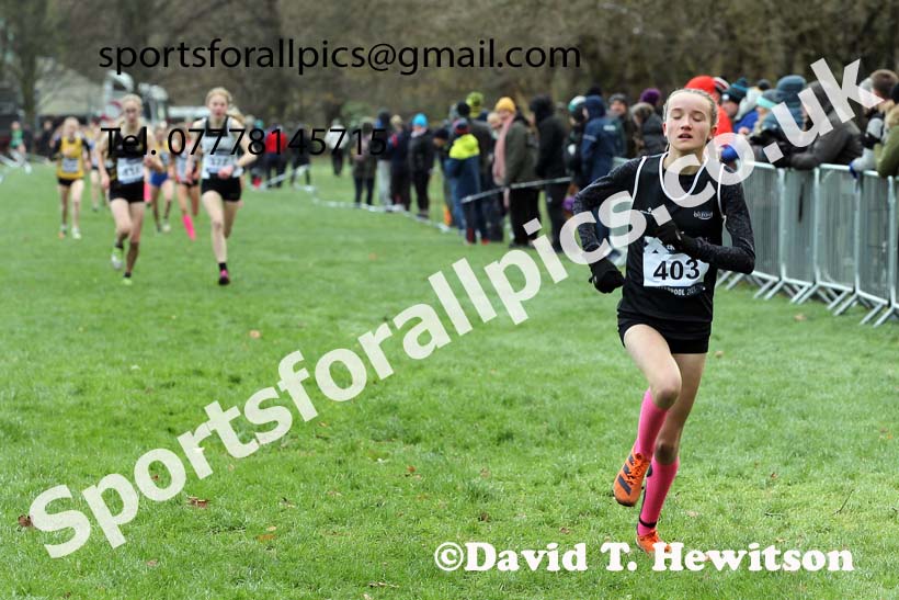 Girls under-15s, European Cross Country Championships Trials, Sefton Park, Liverpool. Photo: David T. Hewitson/Sports for All Pics